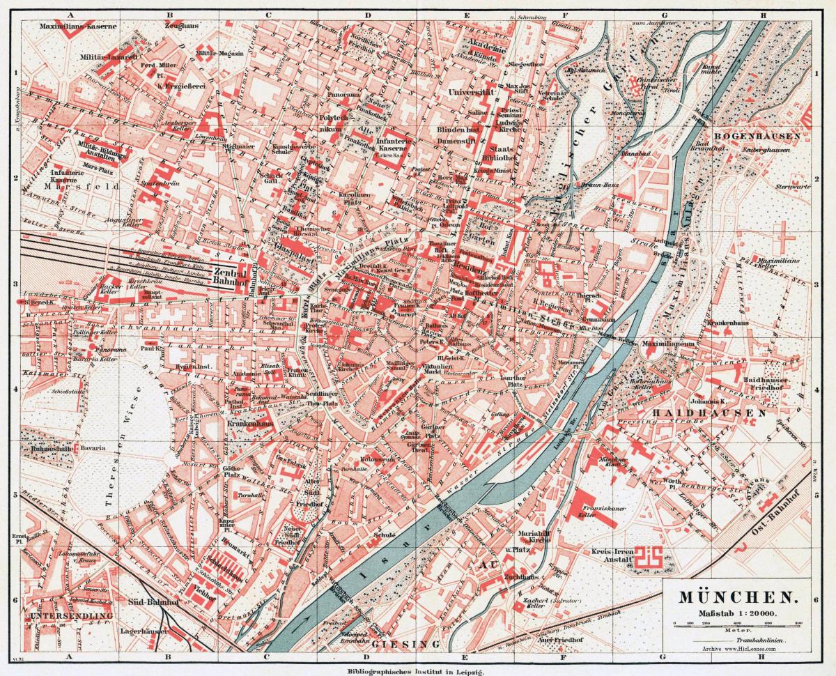 Munich historical map