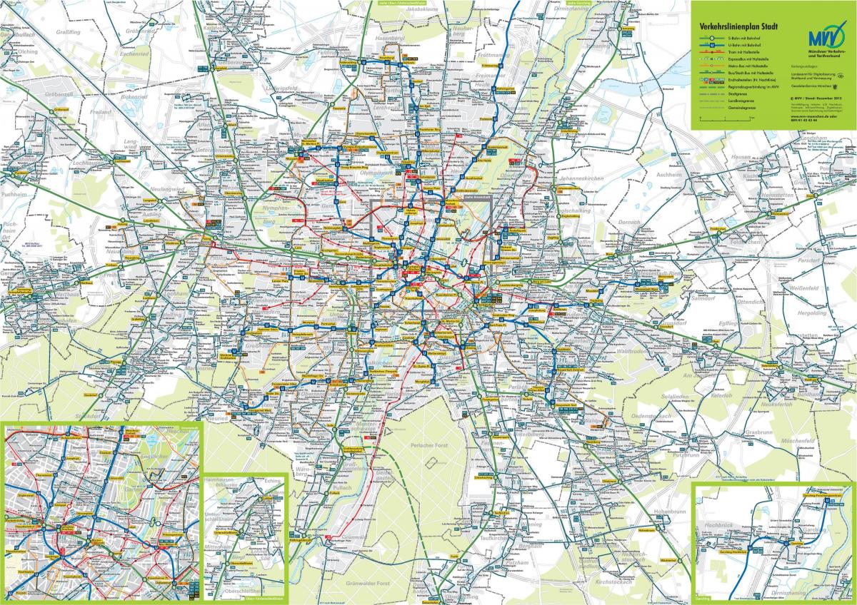 Munich transportation map