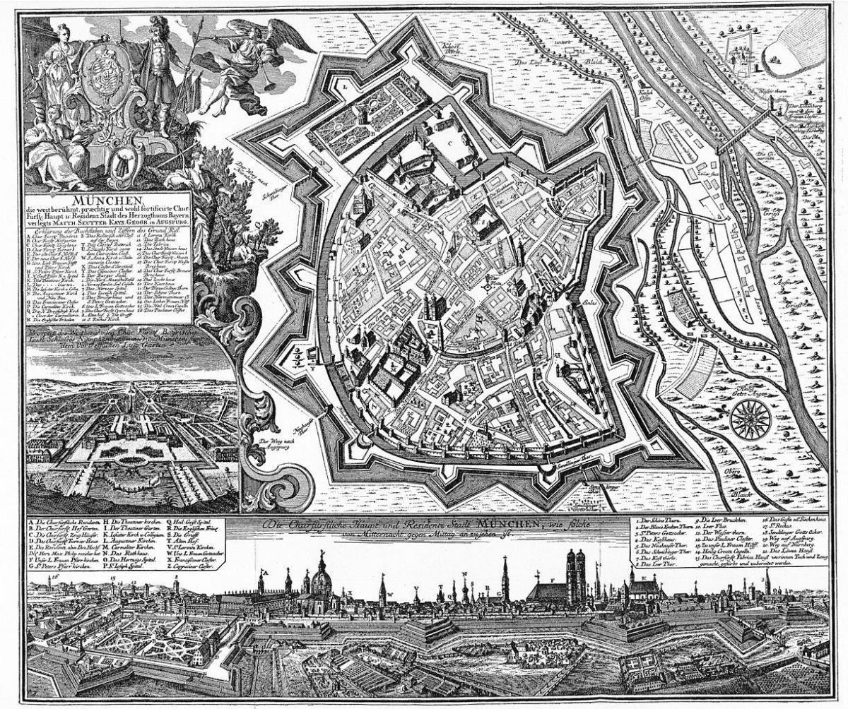 Munich antique map